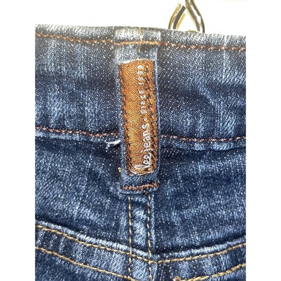Lee One True Fit Jeans Women 11 32 X 28 Straight Leg Stretch Blue Denim - Picture 8 of 11